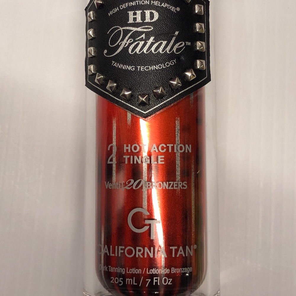 HOT TINGLE RARE! California tan tanning lotion HD FATALE bronzer step 2